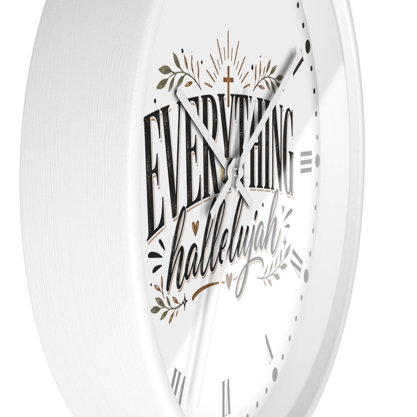 Everything Hallelujah Wall Clock — Christian Faith Decor