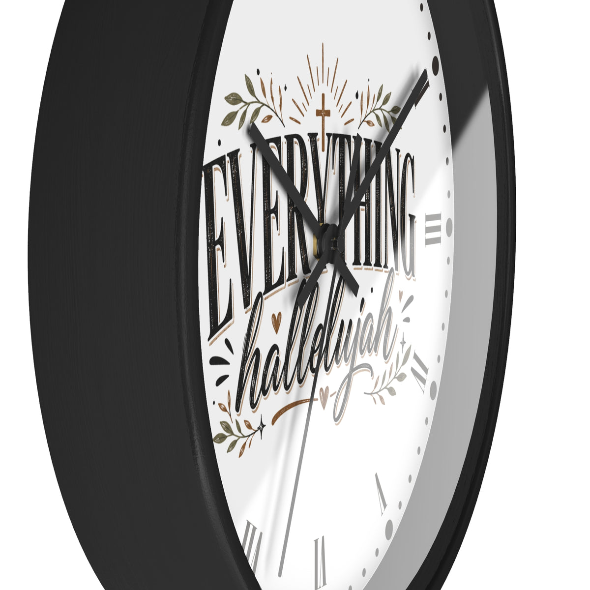 Everything Hallelujah Wall Clock — Christian Faith Decor