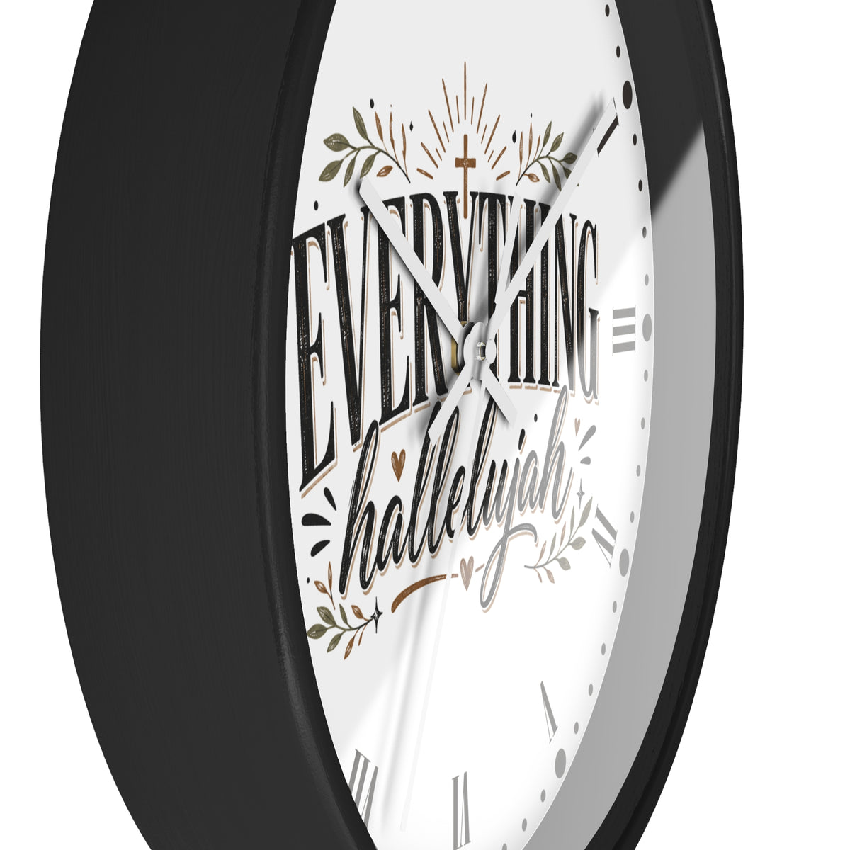 Everything Hallelujah Wall Clock — Christian Faith Decor