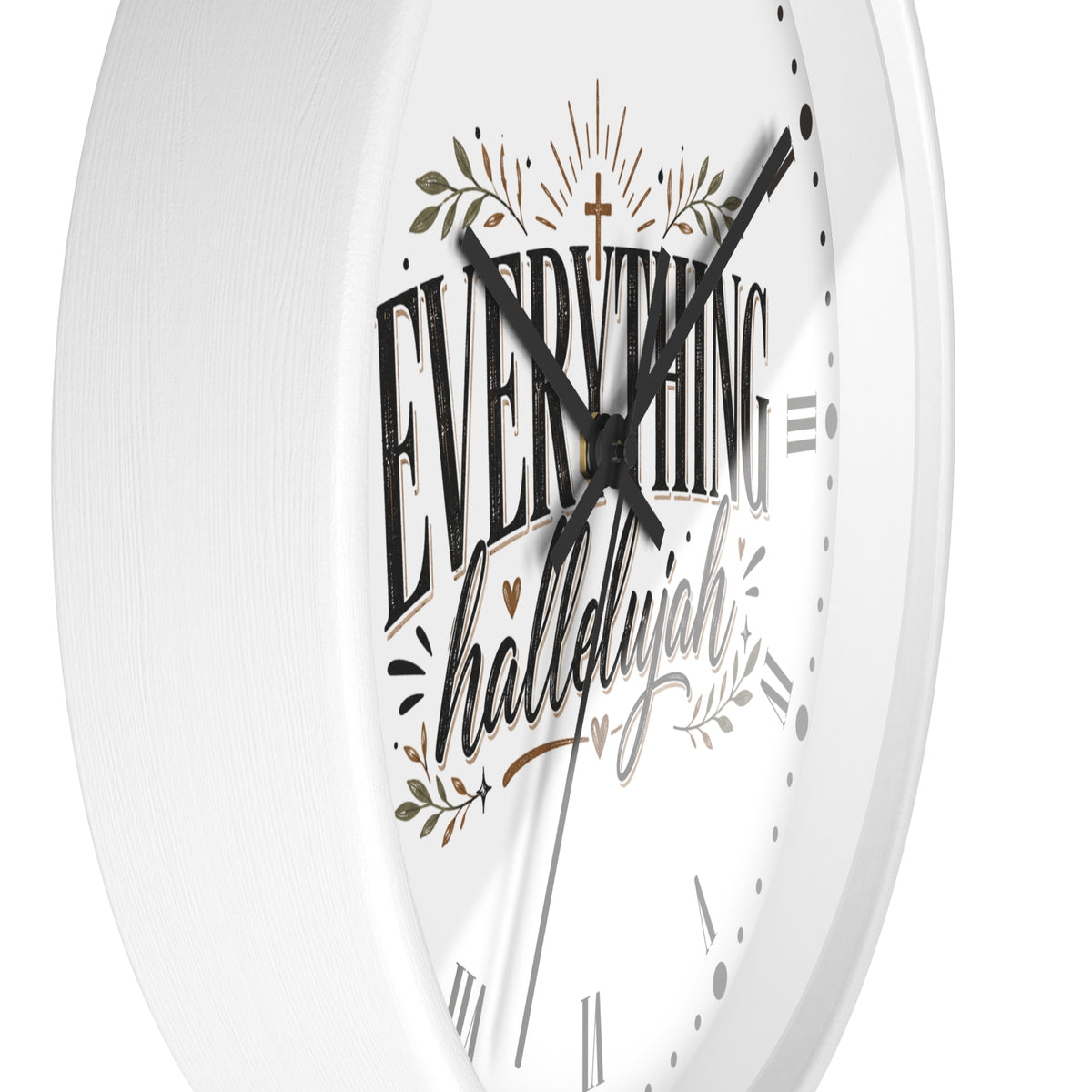 Everything Hallelujah Wall Clock — Christian Faith Decor